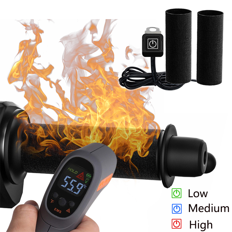오토바이 가열 핸드 그립, 방수 열 전기 자전거 ATV - Handlebar Grip Heated 리뷰 및 가격