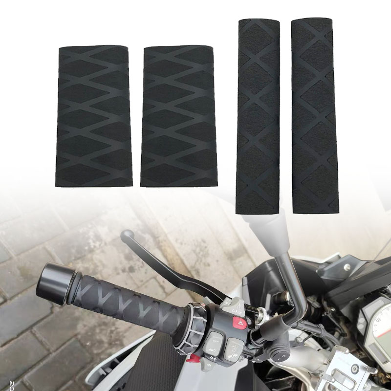 1 쌍 오토바이 핸들 열 수축 그립 커버 고무 그립 핸 - Handlebar Grip Heated 리뷰 및 가격