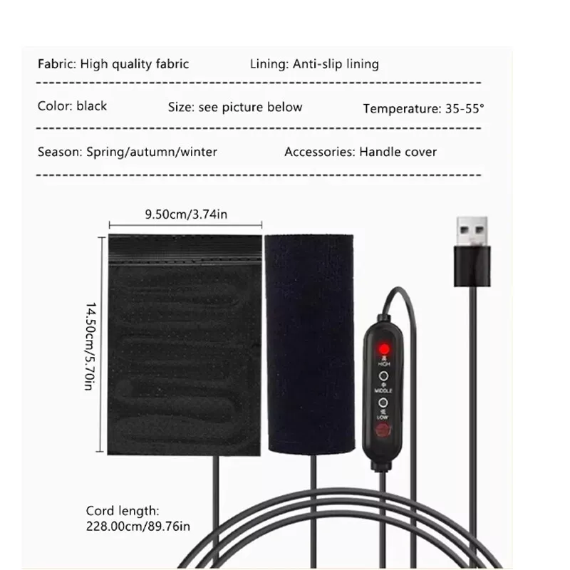 오토바이 핸들바 그립 5V USB 워머 전기 히팅 그립 - Handlebar Grip Heated 리뷰 및 가격